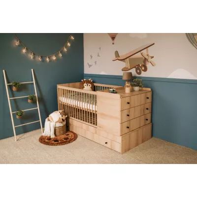 Kinderbett 80x120 CORNY - Buche