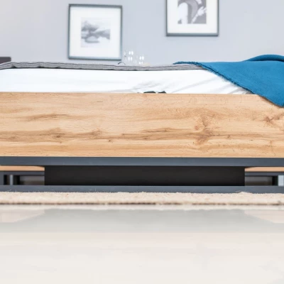 Doppelbett 180x200 BULLARD - Wotan-Eiche