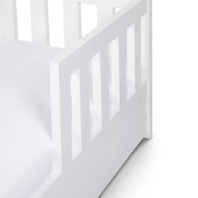 Kinderbett 80x160 LETTY mit Schublade - weiß