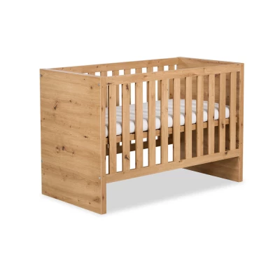 Kinderbett 60x120 ALABANA mit Schutzgitter - Eiche