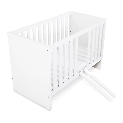 Kinderbett 60x120 ALABANA mit Schutzgitter - weiß