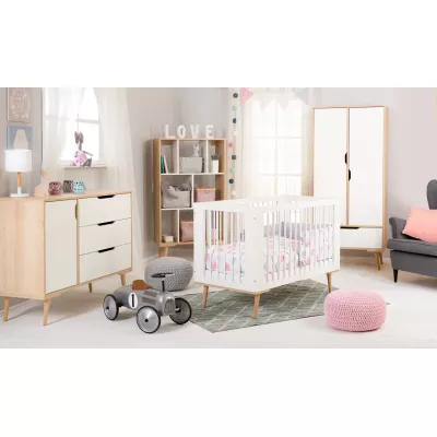 Babybett 60x120 BRELA - weiß