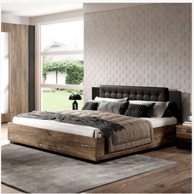 Doppelbett 180x200 LJUBA - Eichen-Flagstaff