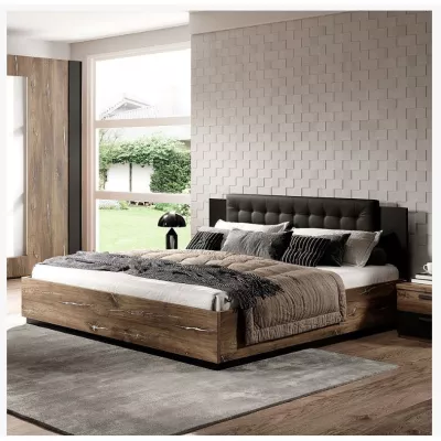 Doppelbett 180x200 LJUBA - Eichen-Flagstaff
