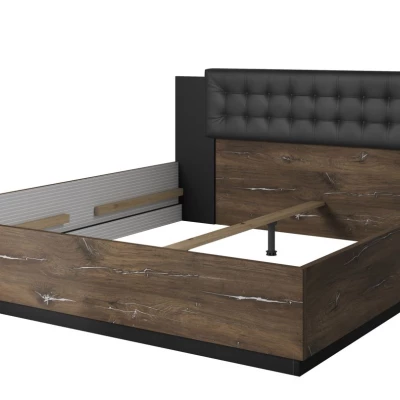 Doppelbett 180x200 LJUBA - Eichen-Flagstaff