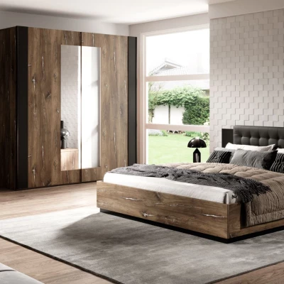 Doppelbett 180x200 LJUBA - Eichen-Flagstaff