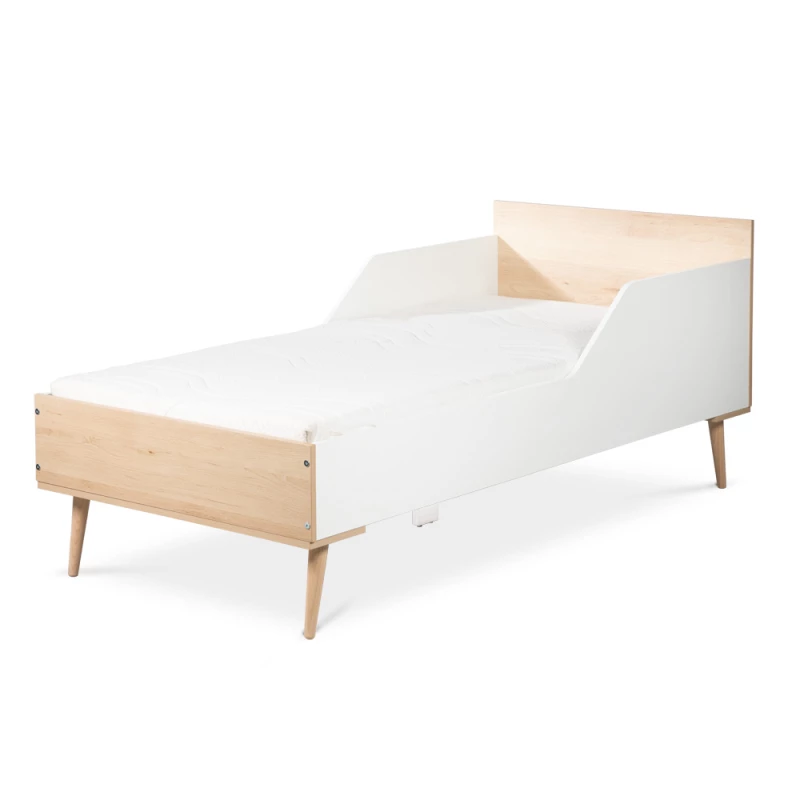 Kinderbett 80x180 BRELA - Buche/Weiß