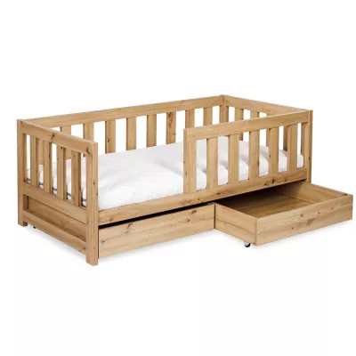 Schublade unter Kinderbett 80x160 ALABANA - Eiche