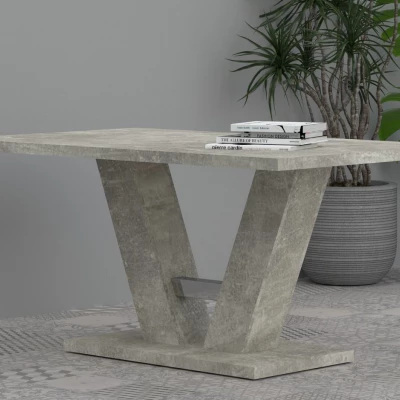 Ausziehbarer Esstisch BEVERLY - Beton