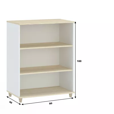 WALLER Bücherregal - weiß