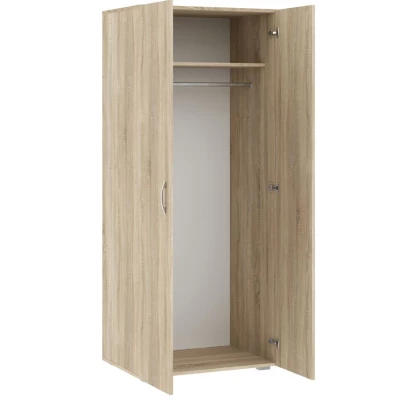 Zweitüriger Kleiderschrank 74 cm RICHLAND - Sonoma-Eiche