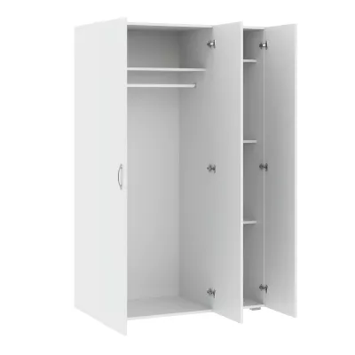 Dreitüriger Kleiderschrank 111 cm RICHLAND - weiß