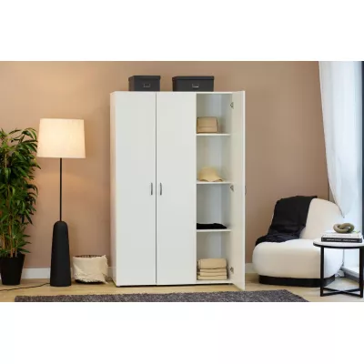 Dreitüriger Kleiderschrank 111 cm RICHLAND - weiß