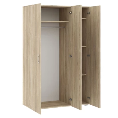 Dreitüriger Kleiderschrank 111 cm RICHLAND - Sonoma-Eiche