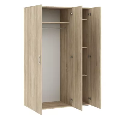 Dreitüriger Kleiderschrank 111 cm RICHLAND - Sonoma-Eiche