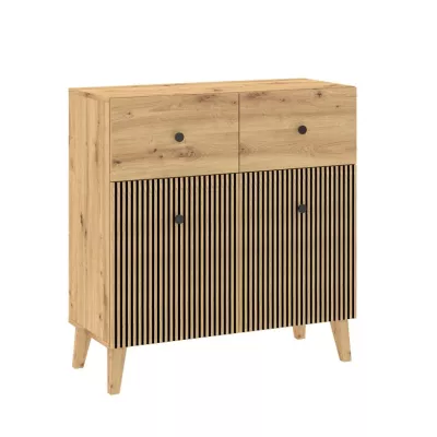Kommode mit Türen und Schubladen HEWITT - Artisan Eiche