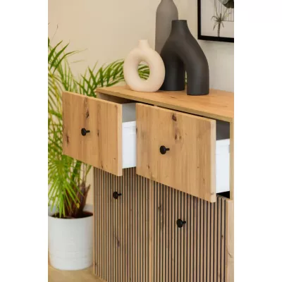 Kommode mit Türen und Schubladen HEWITT - Artisan Eiche