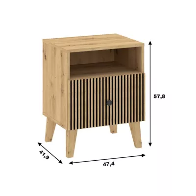 HEWITT Nachttisch - Artisan Eiche
