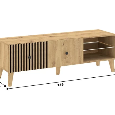 HEWITT TV-Ständer - Artisan-Eiche