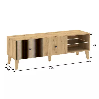 HEWITT TV-Ständer - Artisan-Eiche