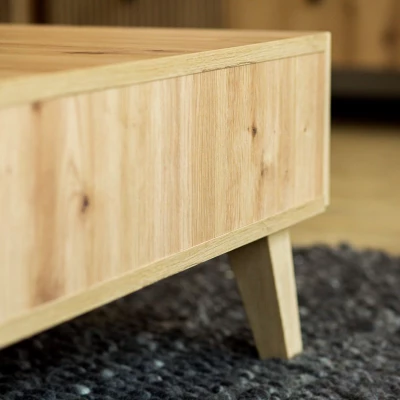 HEWITT Couchtisch mit Schublade – Artisan Eiche