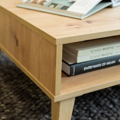 HEWITT Couchtisch mit Schublade – Artisan Eiche