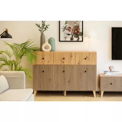 HEWITT breite kombinierte Kommode - Artisan Eiche
