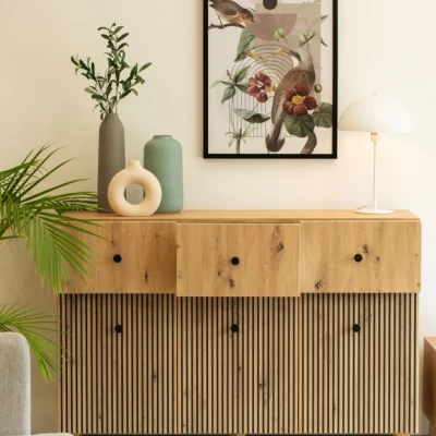 HEWITT breite kombinierte Kommode - Artisan Eiche