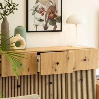 HEWITT breite kombinierte Kommode - Artisan Eiche