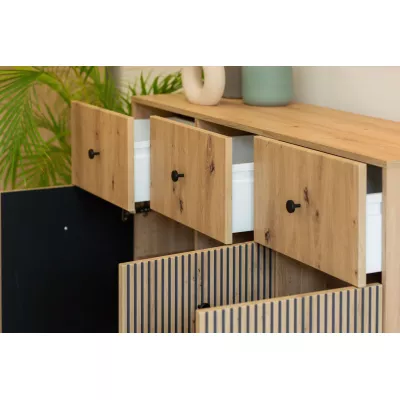 HEWITT breite kombinierte Kommode - Artisan Eiche