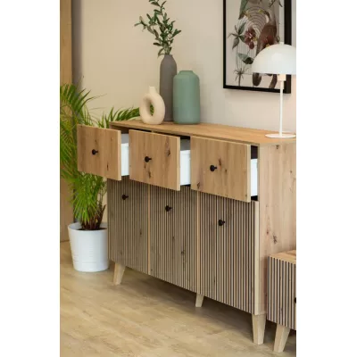 HEWITT breite kombinierte Kommode - Artisan Eiche
