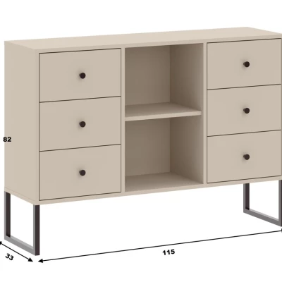 Kombikommode SANGER - Kaschmir