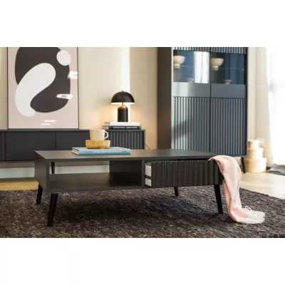 JEWETT Couchtisch mit Schublade - Anthrazit