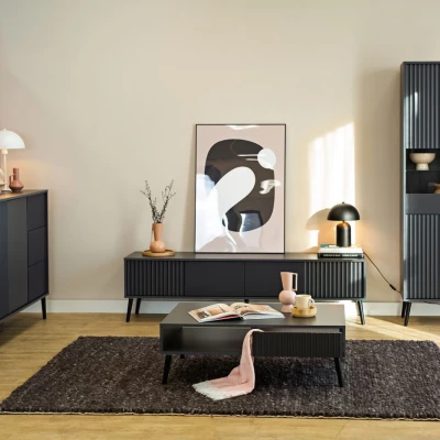 JEWETT Couchtisch mit Schublade - Anthrazit
