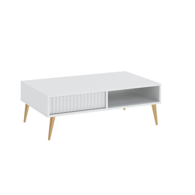 JEWETT Couchtisch mit Schublade - weiß