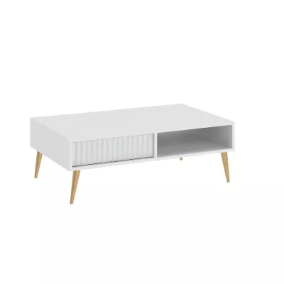JEWETT Couchtisch mit Schublade - weiß