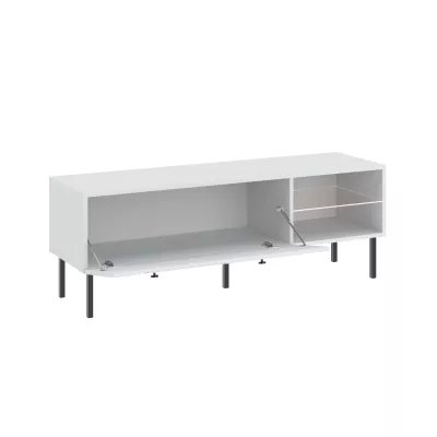 TV-Ständer HASKEL - weiß + schwarz