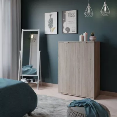 Kommode mit 2 Türen KOSSE - weiß
