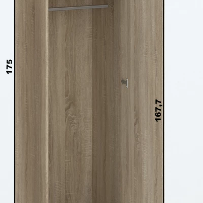 Schmale Flurgarderobe 51 cm ROSHARON - Sonoma-Eiche