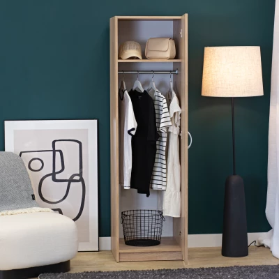 Schmale Flurgarderobe 51 cm ROSHARON - Sonoma-Eiche