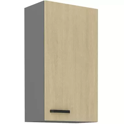 Hoher Hängeschrank MYRIAM – Breite 50 cm, gemustert/anthrazit