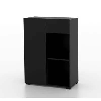 Niedriges Regal mit Schublade AFIBA 1 - schwarzer Onyx