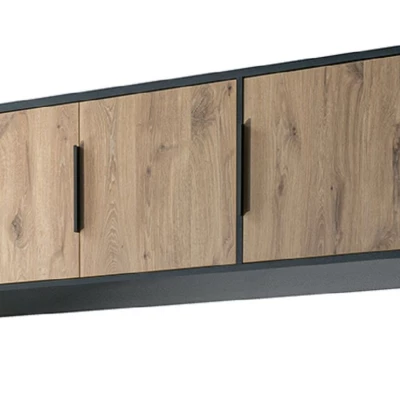 Kleiderschrankerweiterung 196 SAIDA – Schwarz/Viking Oak