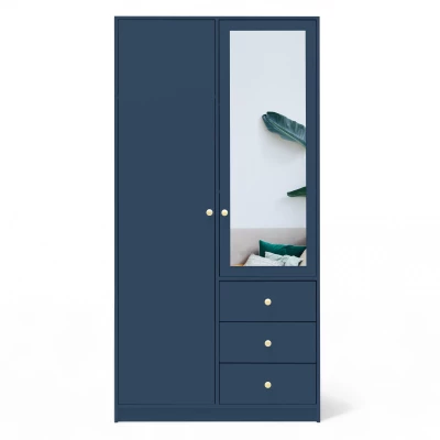 Kleiderschrank 100 JOELE - dunkelblau
