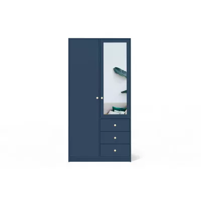 Kleiderschrank 100 JOELE - dunkelblau