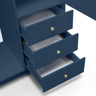 Kleiderschrank 100 JOELE - dunkelblau