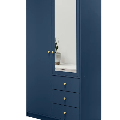 Kleiderschrank 100 JOELE - dunkelblau