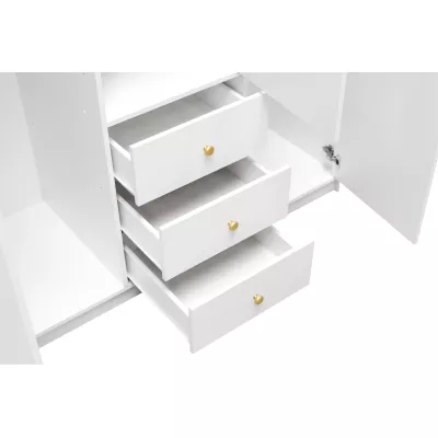 Dreitüriger Kleiderschrank 149 JOELE – weiß
