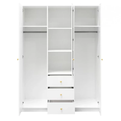 Dreitüriger Kleiderschrank 149 JOELE – weiß