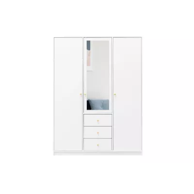 Dreitüriger Kleiderschrank 149 JOELE – weiß